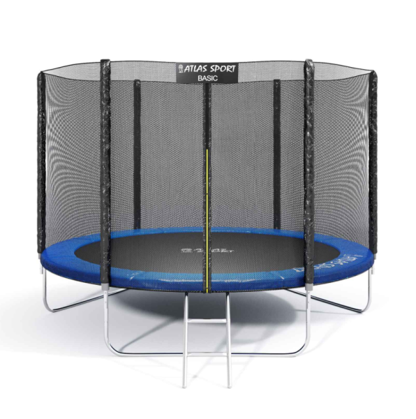 Батут Atlas Sport 252 см (8ft) BASIC с лестницей, максимальная нагрузка 150 кг.